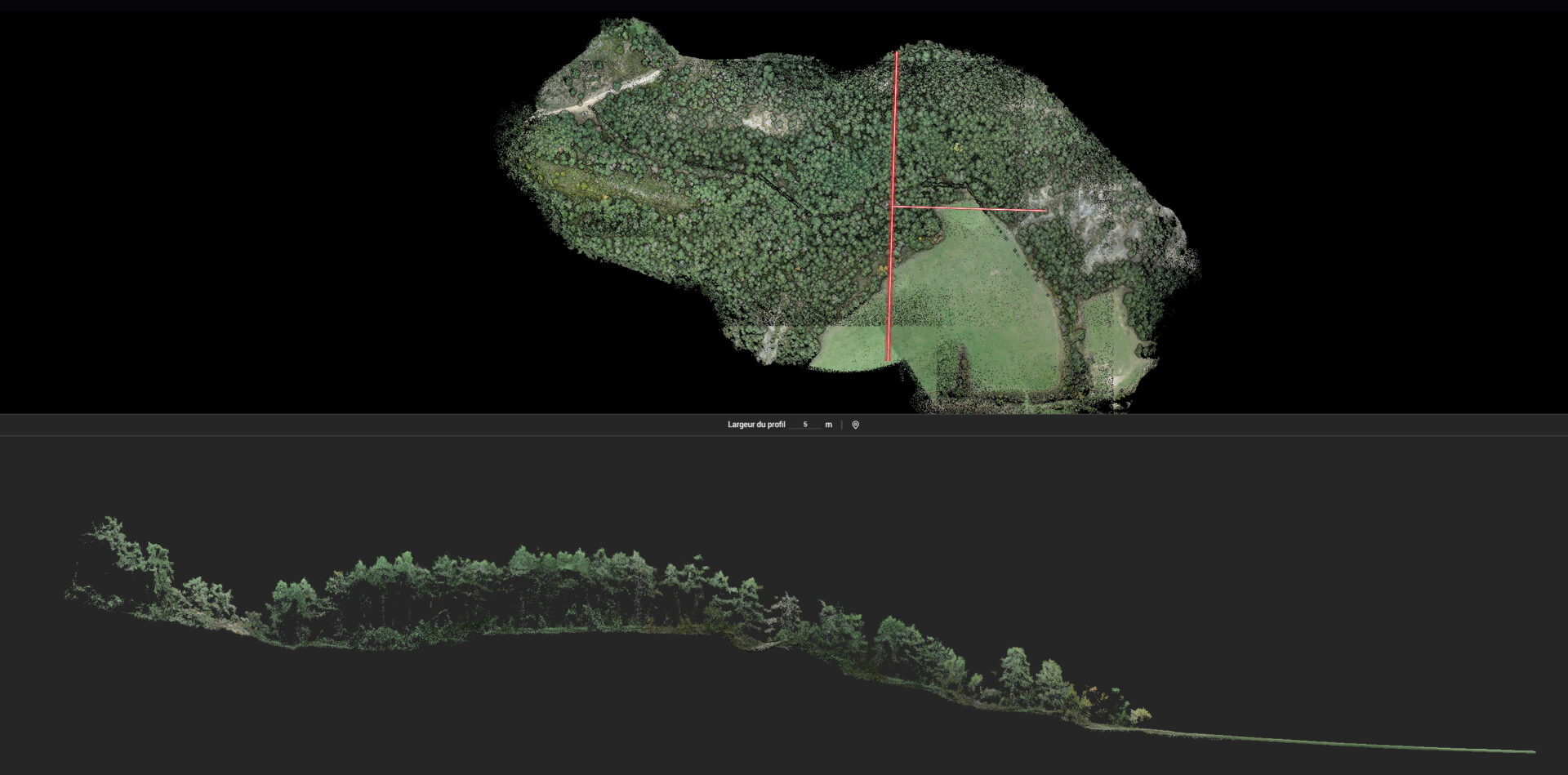 Lire la suite à propos de l’article Images de traitement LIDAR de drone à Valderoure